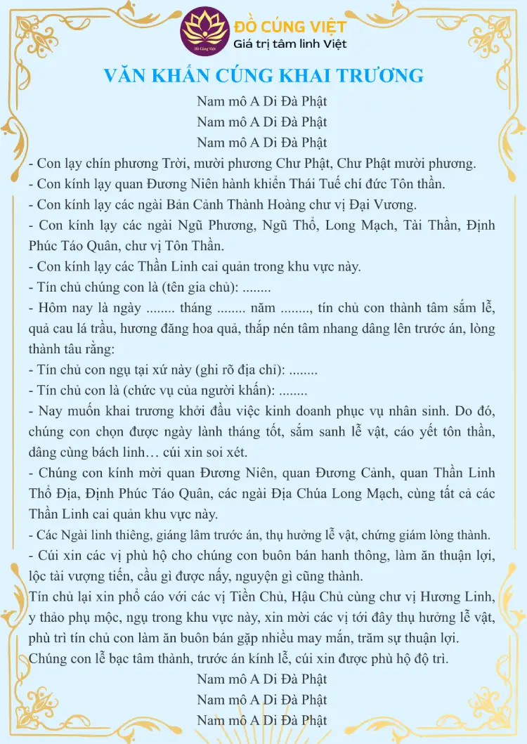 Bàn cúng khai trương với nến và hương