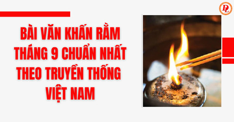 Ban thờ cúng rằm tháng 9 năm 2024 với mâm lễ vật đầy đủ