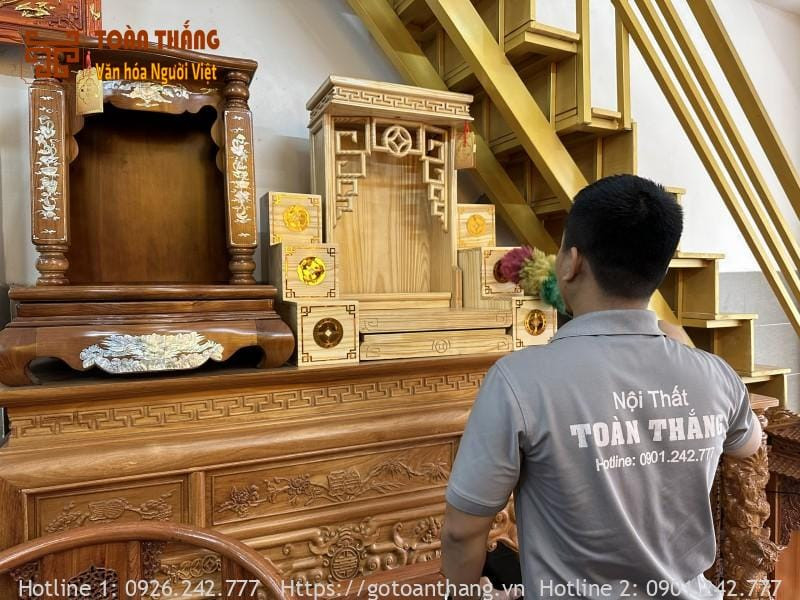 Cách lựa chọn và sắp xếp bàn thờ Thổ Công mùng 1 trang nghiêm