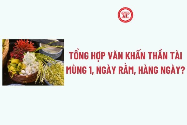 Gia chủ thực hiện nghi thức cúng Văn khấn Thần Tài Thổ Địa mùng 1