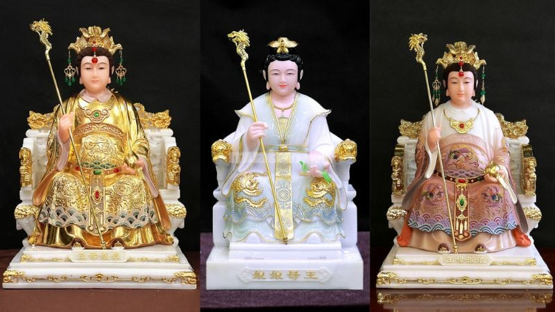 Hình ảnh Đức Phật Mẫu Diêu Trì hiền từ, linh thiêng trong không gian thờ cúng