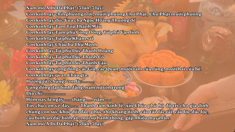 Hướng cúng đầu heo quay và gà trong lễ trả lễ