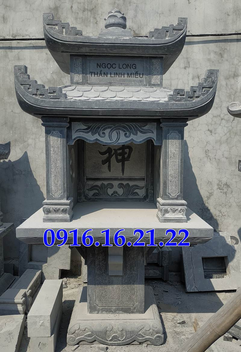 Kiến trúc miếu thần linh bằng đá bền đẹp
