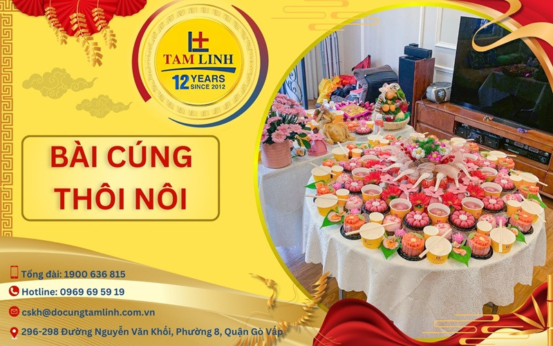 Lễ cúng thôi nôi trang trọng cho bé yêu