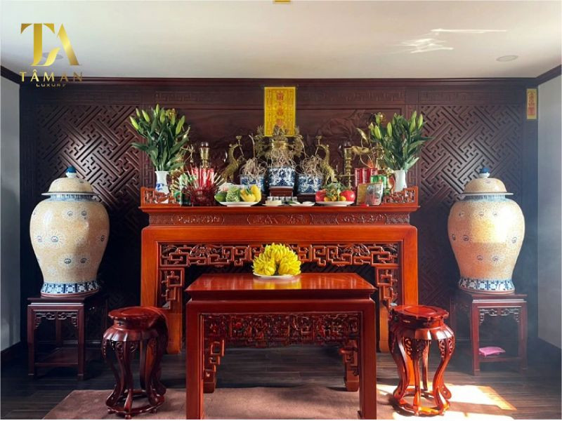 Mâm lễ vật cúng chuyển bàn thờ