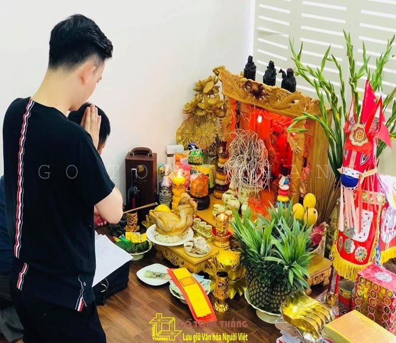 Mâm lễ vật cúng văn khấn Thổ Công ngày rằm đầy đủ
