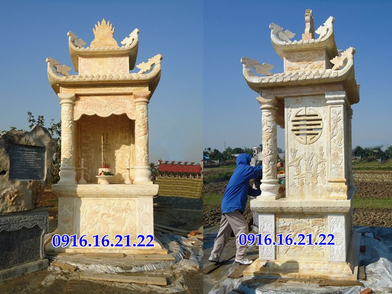 Miếu thờ thần linh ngoài trời bằng đá tự nhiên