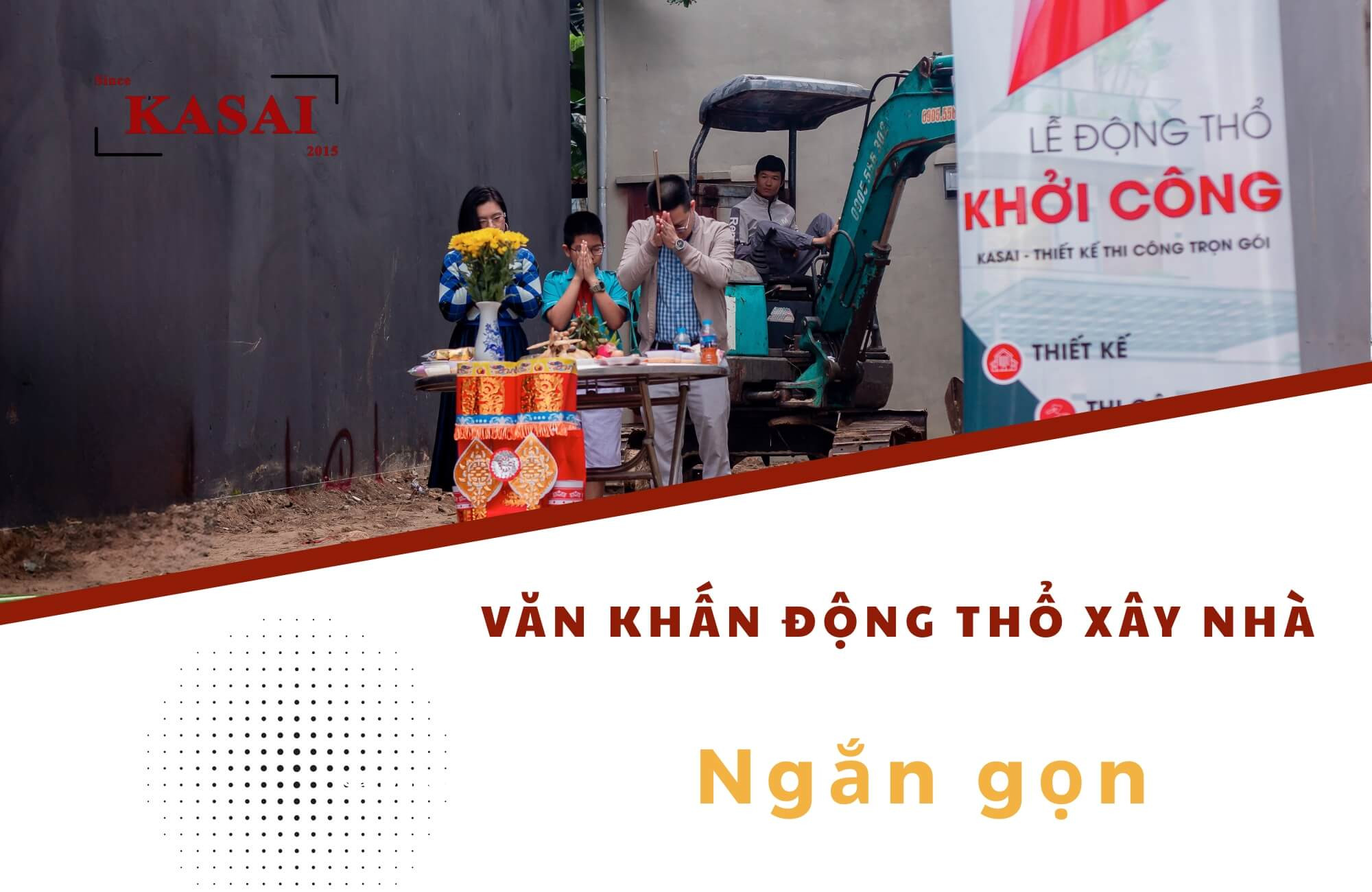 Nghi thức cúng động thổ xây nhà mới với bài văn khấn ngắn gọn
