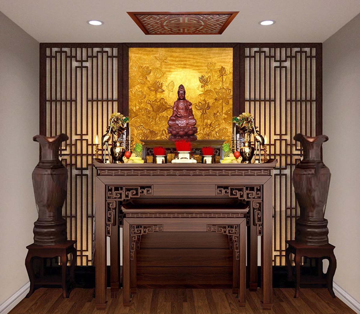 Bàn thờ cúng hợp mệnh Kim