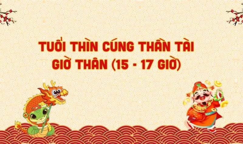 Bàn thờ Thần Tài được bày biện đầy đủ mâm cúng cho nghi lễ