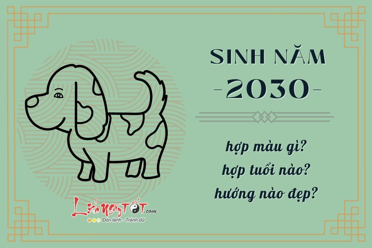 Bảng màu sắc hợp mệnh Thoa Xuyến Kim cho người sinh năm 2030