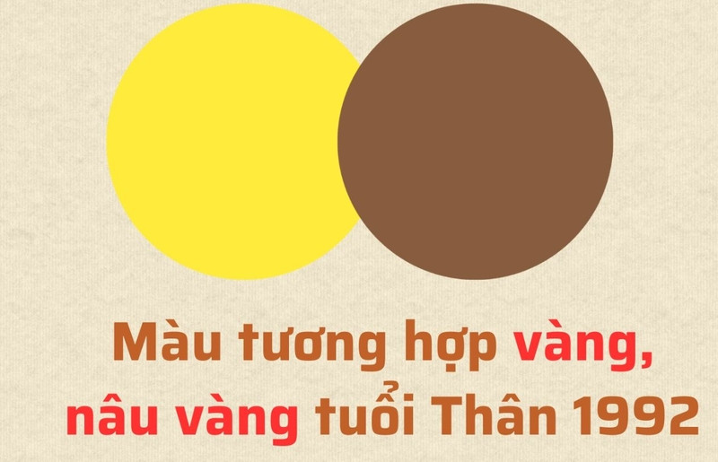 Bảng màu sắc phù hợp và kiêng kỵ cho người sinh năm 1992 mệnh Kim