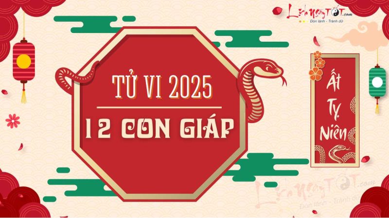 Bảng tổng quan tử vi trọn đời 2025 cho 12 con giáp, hình ảnh minh họa vận trình năm Ất Tỵ