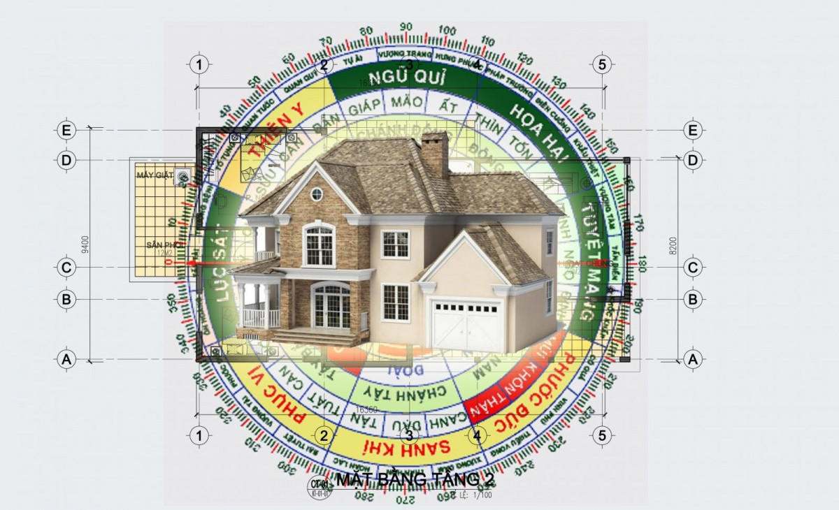 Bát đồ phong thủy giúp xác định hướng Lục Sát trong nhà ở