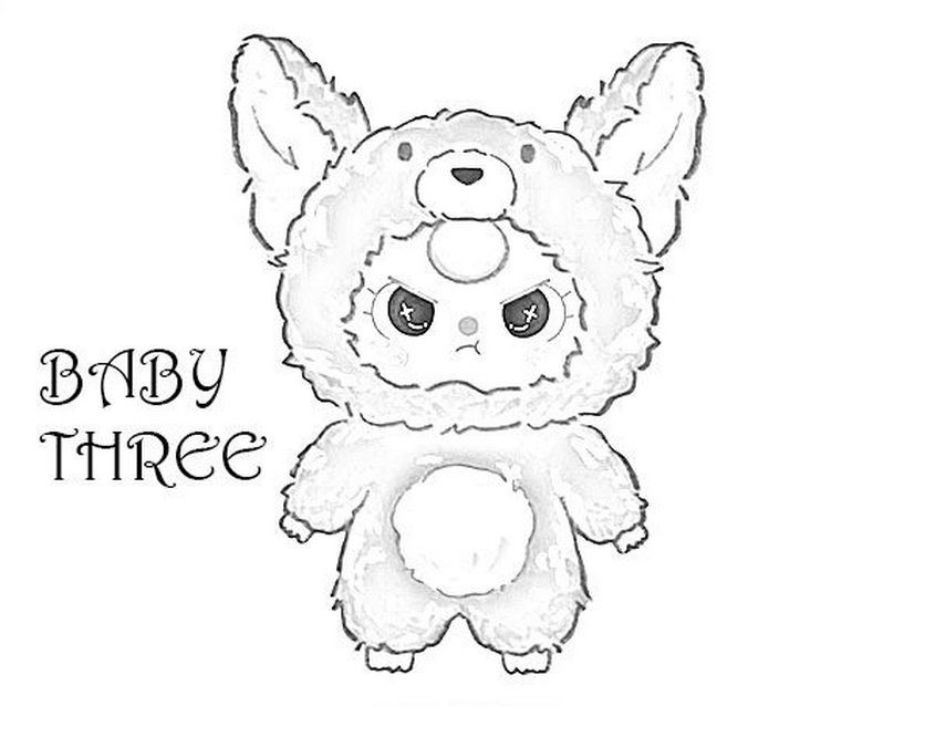 Bé Baby Three đáng yêu đang vui chơi, khơi gợi trí tưởng tượng phong phú khi tô màu 12 cung hoàng đạo.