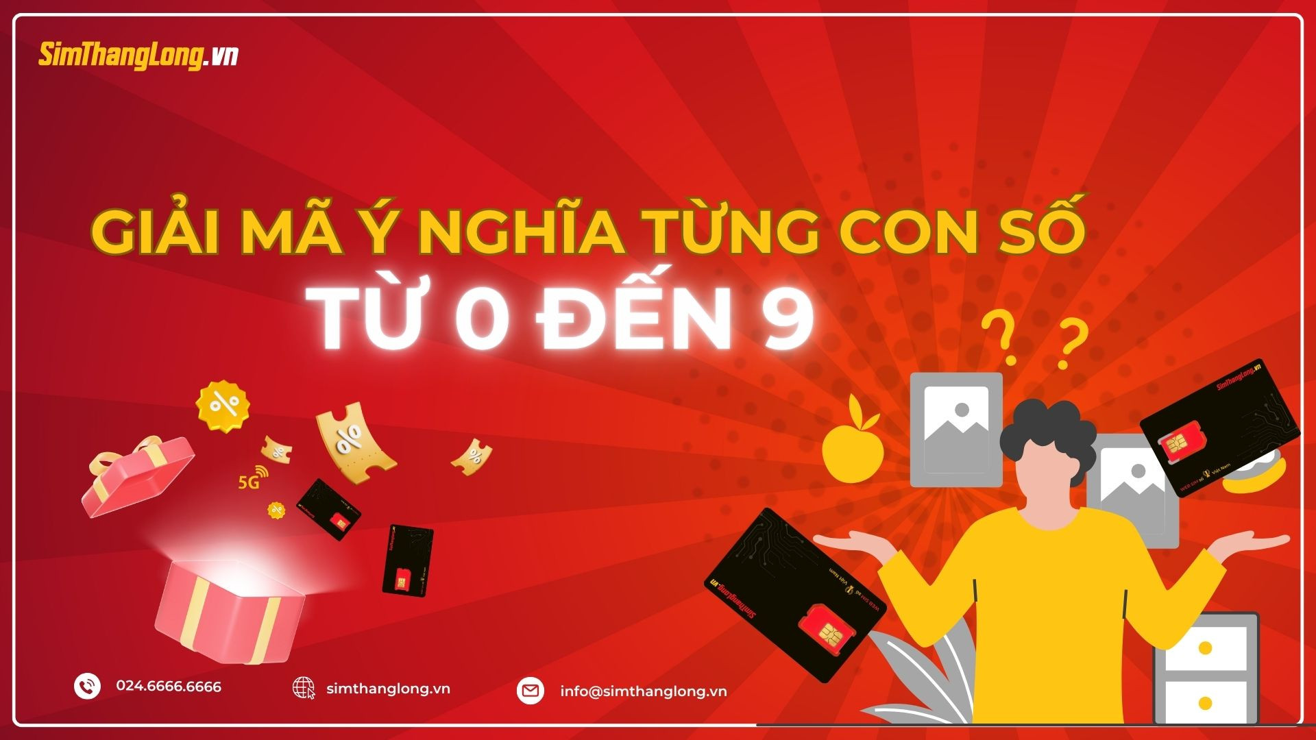 Biểu đồ giải thích ý nghĩa phong thủy của từng con số từ 0 đến 9, liên quan đến số 36 hợp mệnh gì