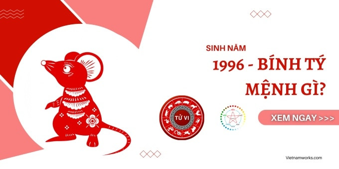 Biểu tượng con Chuột, linh vật của người tuổi Bính Tý 1996, thể hiện sự nhanh nhẹn và thông minh