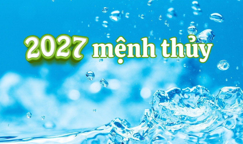 Biểu tượng nước chảy, minh họa người sinh năm 2027 là năm gì mệnh gì, thuộc mệnh Thiên Hà Thủy.