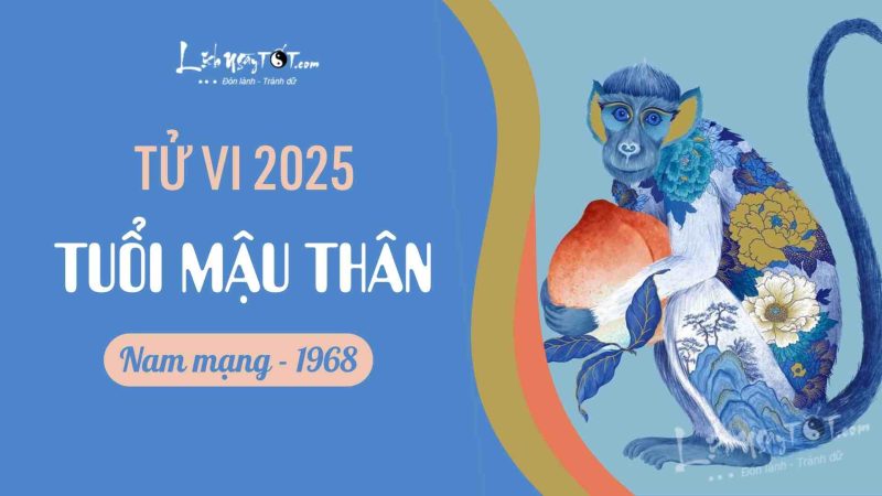 Bức tranh phong thủy tử vi nam mạng Mậu Thân 1968 năm 2025