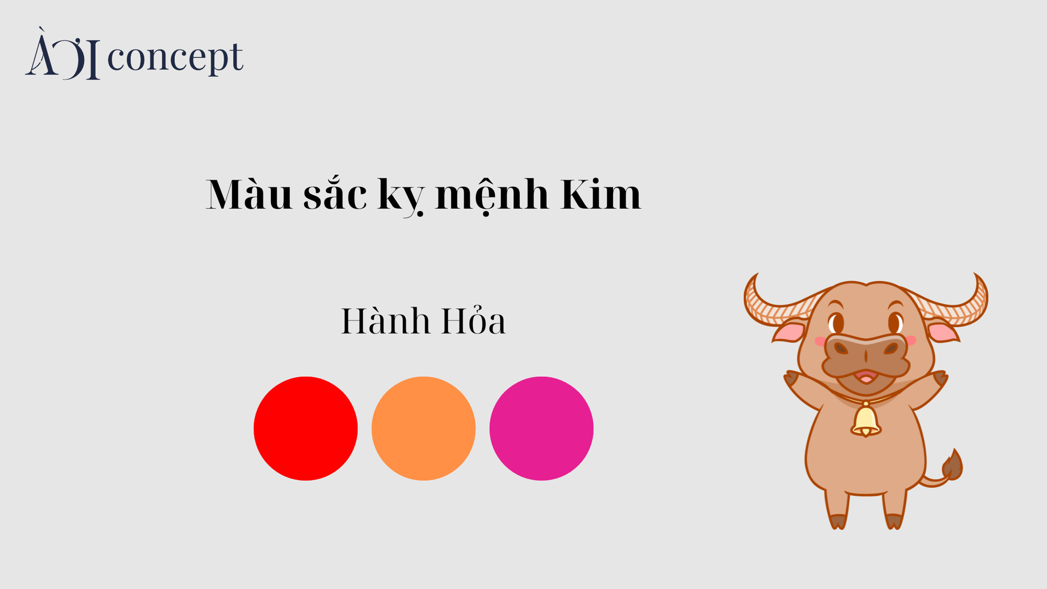 Các màu sắc kỵ tuổi Ất Sửu