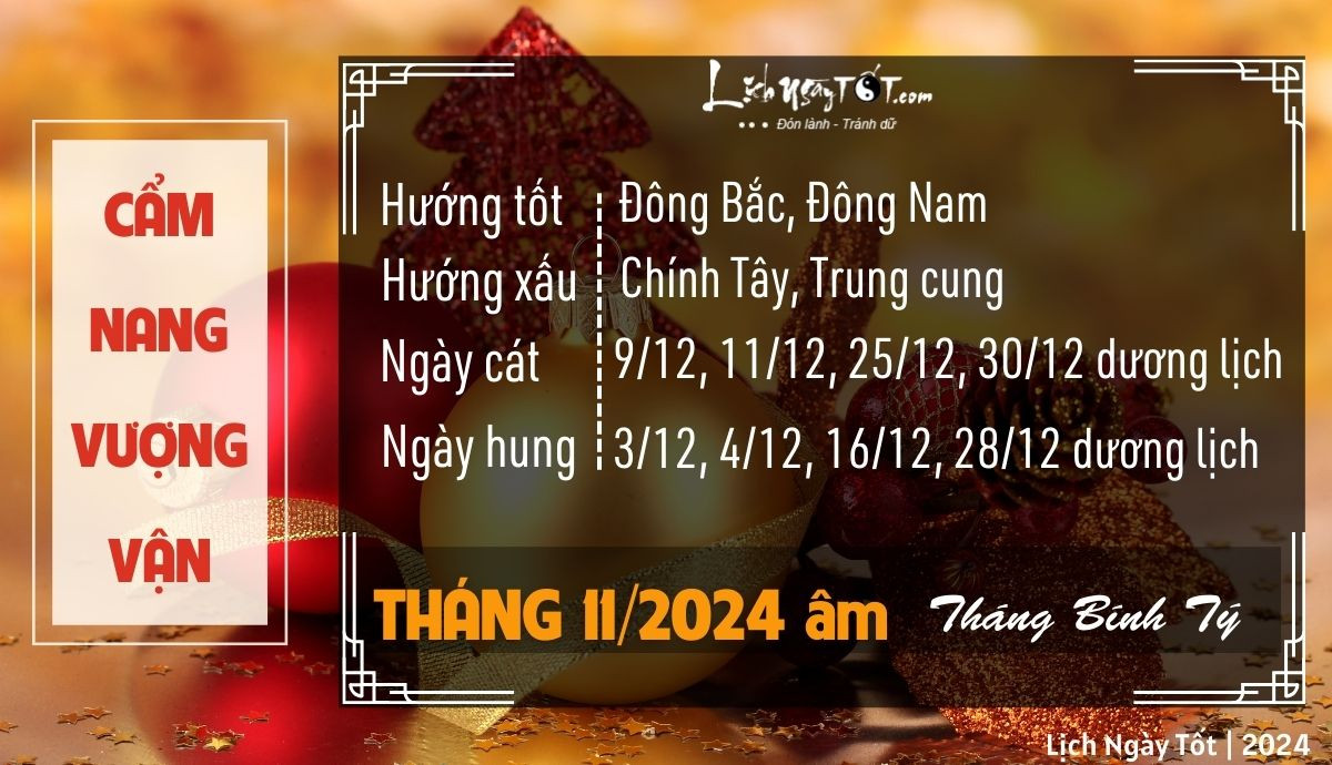 Cách vượng vận cho tử vi tuổi Tân Mùi tháng 11 âm lịch
