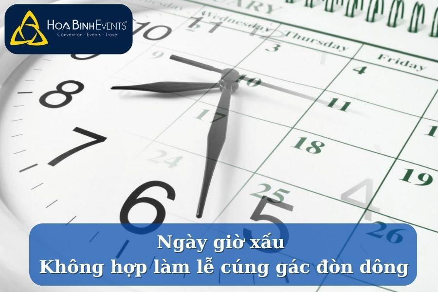 Chọn ngày lành tháng tốt cho nghi thức mâm lễ cúng gác đòn dông