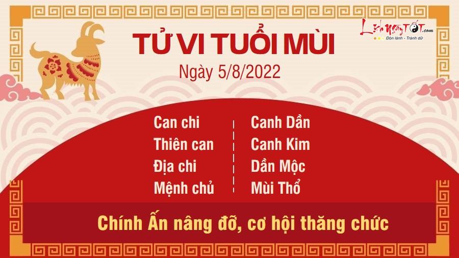 Cơ hội thăng tiến cho tuổi Mùi trong tử vi ngày 5 tháng 8