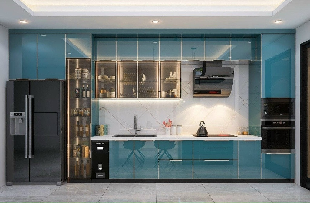 Công trình tủ bếp đẹp, bền bỉ do đơn vị thiết kế thi công tủ bếp tại Đồng Nai thực hiện