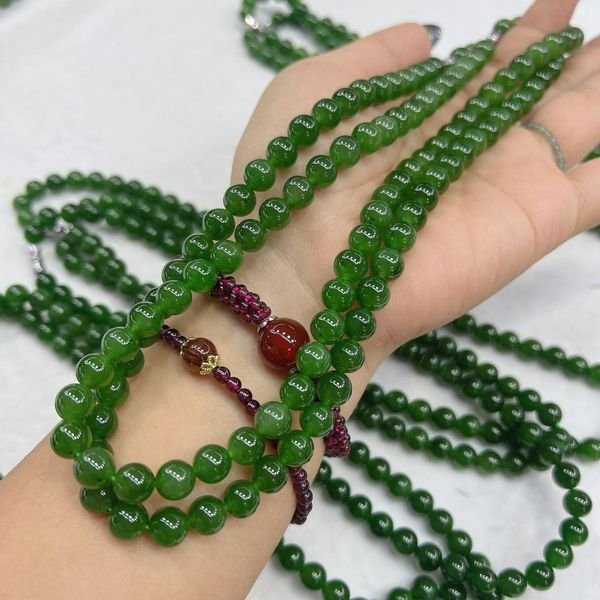 Dây chuyền ngọc bích xanh thanh lịch