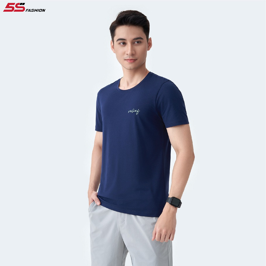 Đồ Thờ Lăng Vân - Áo thun nam màu xanh tím than thời thượng cho người tuổi Canh Tý