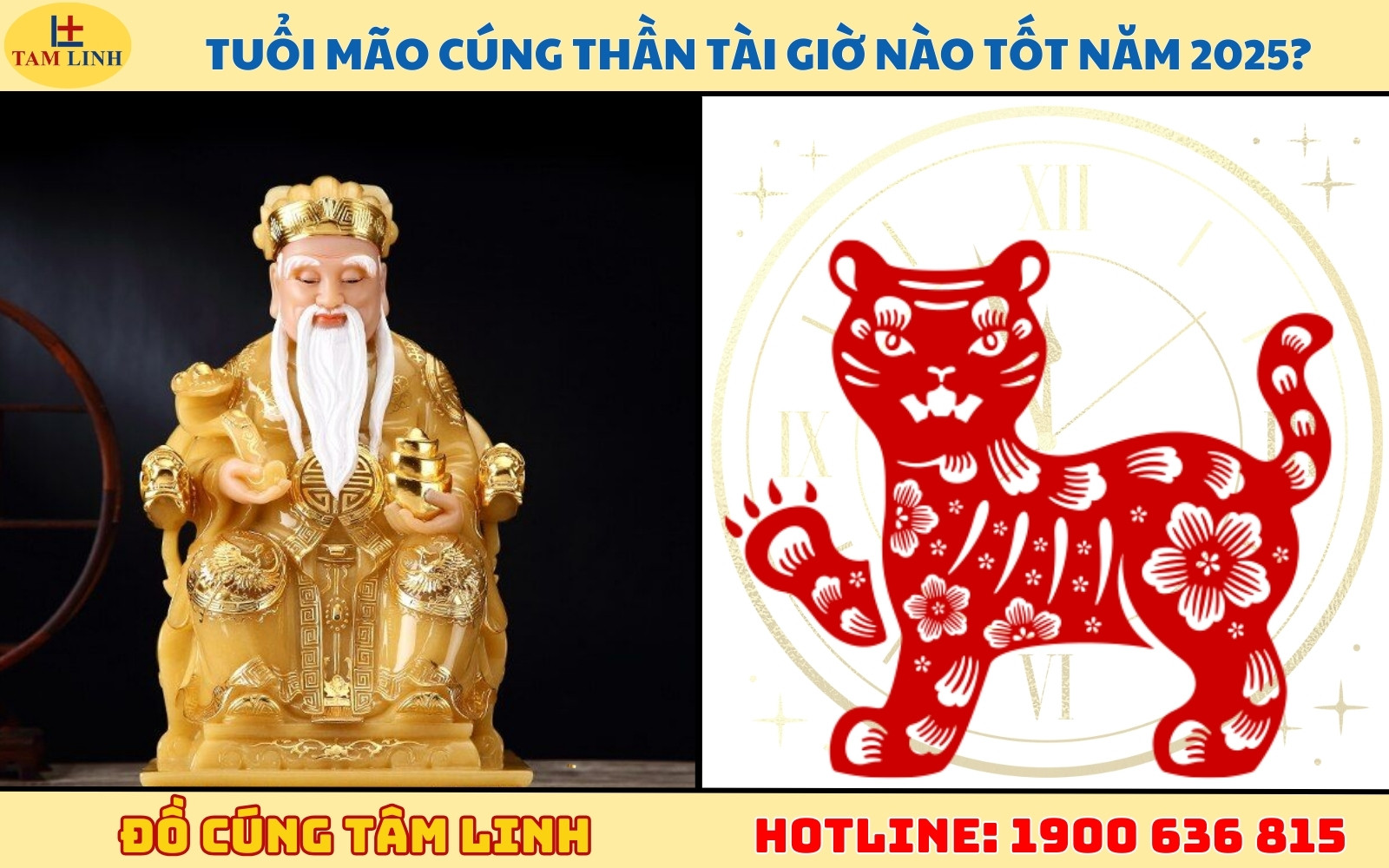 Gia chủ tuổi Mão đang xem giờ để cúng Thần Tài, mong muốn công việc hanh thông