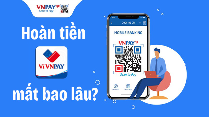 Giao diện ví VNPAY hiển thị thời gian xử lý khi rút tiền về ngân hàng bị lỗi