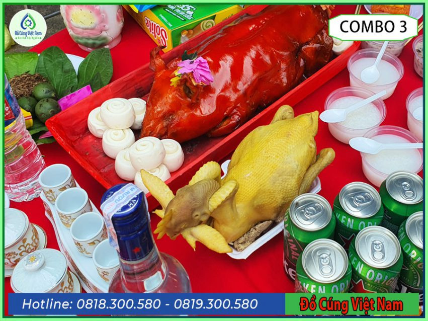 Heo quay và gà luộc – lễ vật không thể thiếu trong lễ cúng Thần Tài
