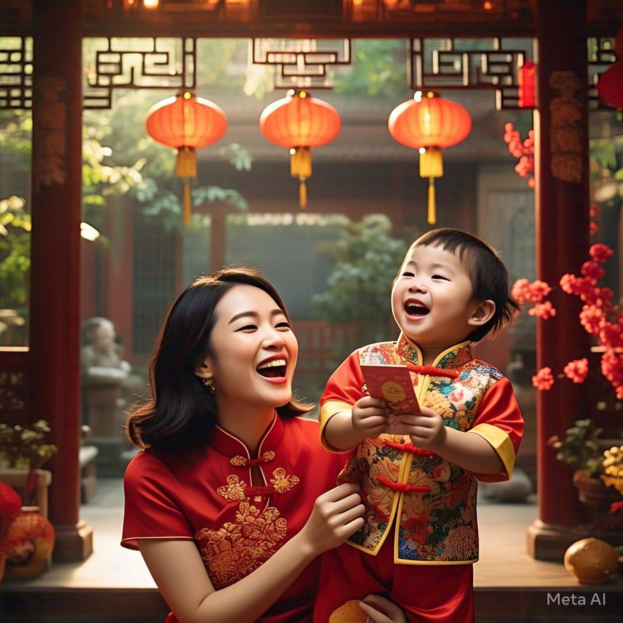 Hình ảnh gia đình ấm cúng, thể hiện vai trò của phụ nữ trong việc xây dựng hạnh phúc gia đình qua tử vi