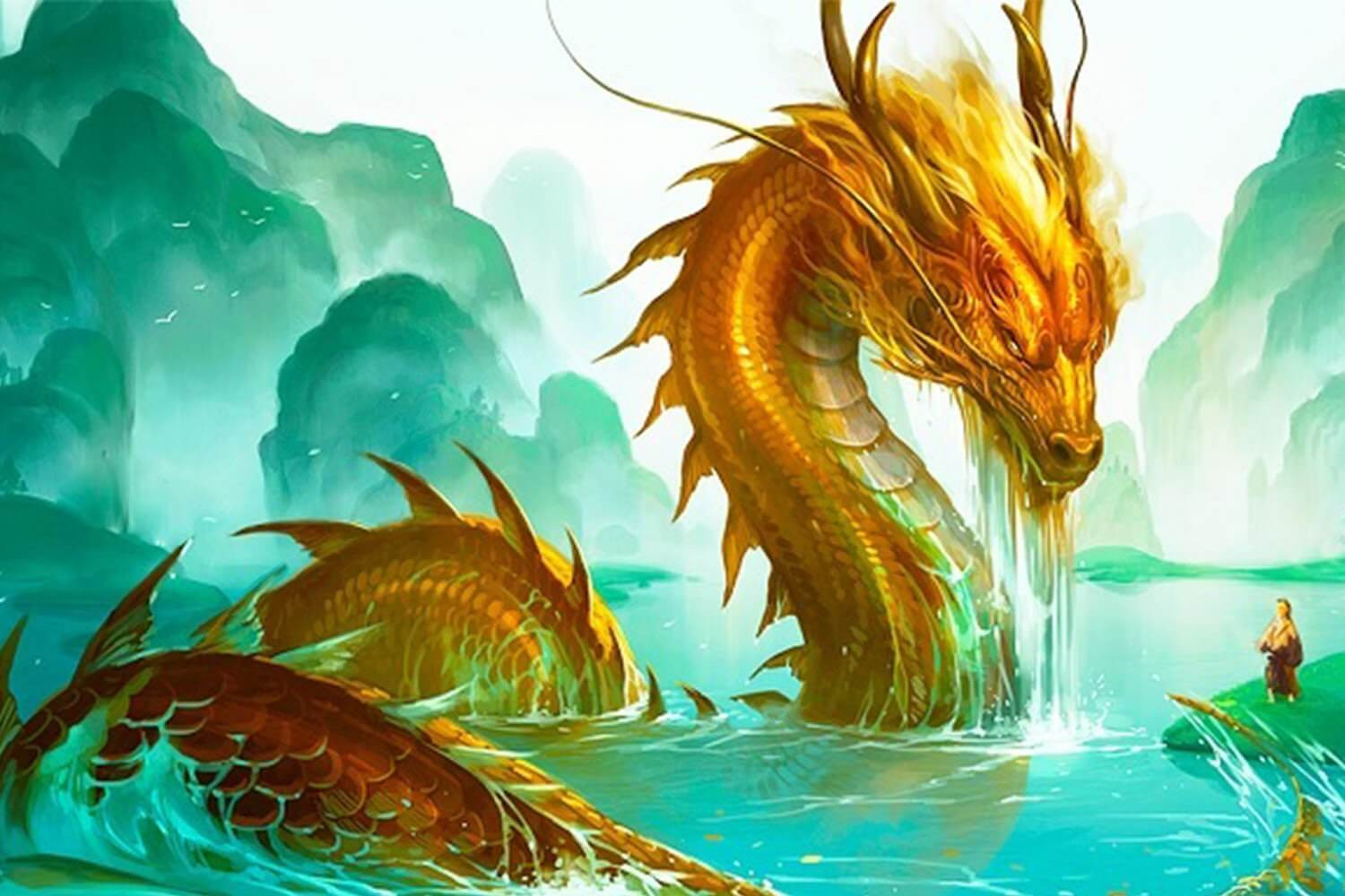 Hình ảnh rồng uy nghi, biểu tượng của người tuổi Thìn sinh năm 2012 mệnh Thủy, mang ý nghĩa quyền lực và may mắn.