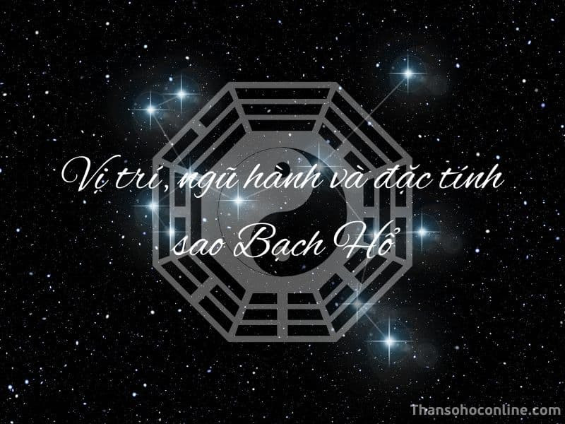 Hình ảnh sao Bạch Hổ trong tử vi, biểu tượng ngũ hành Kim