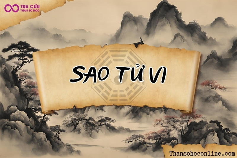 Hình ảnh Sao Tử Vi tượng trưng cho sự uy nghiêm, quyền lực và khả năng lãnh đạo