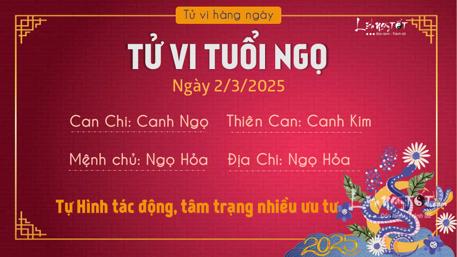 Hình ảnh tuổi Ngọ cần giữ bình tĩnh theo tử vi ngày 2/3/2025