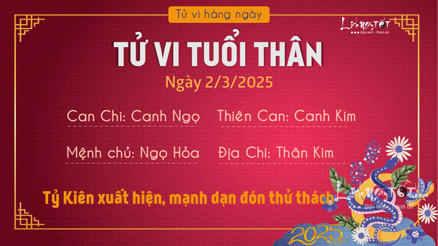 Hình ảnh tuổi Thân cần kiên định theo tử vi ngày 2/3/2025