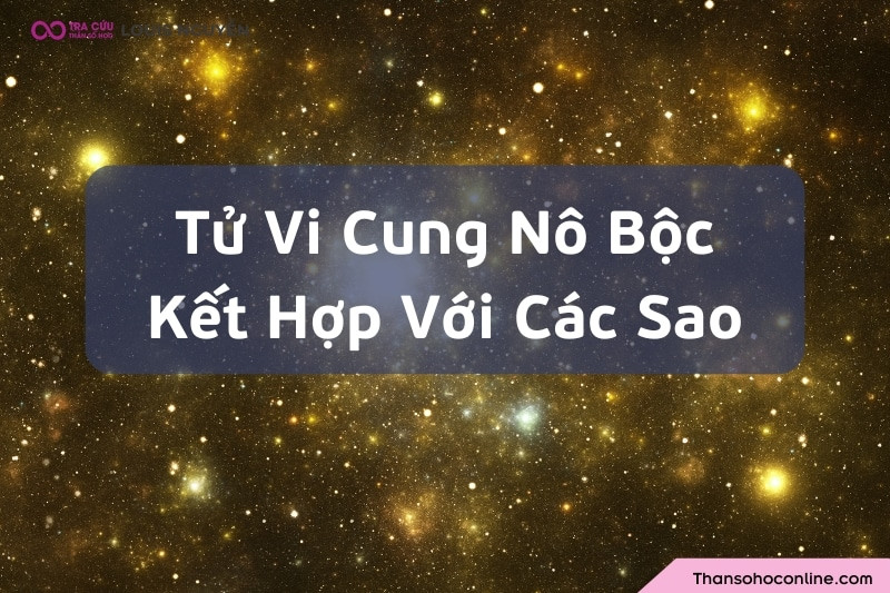 Khám phá sự kết hợp của sao Tử Vi cung Nô Bộc với các chòm sao khác trong lá số.