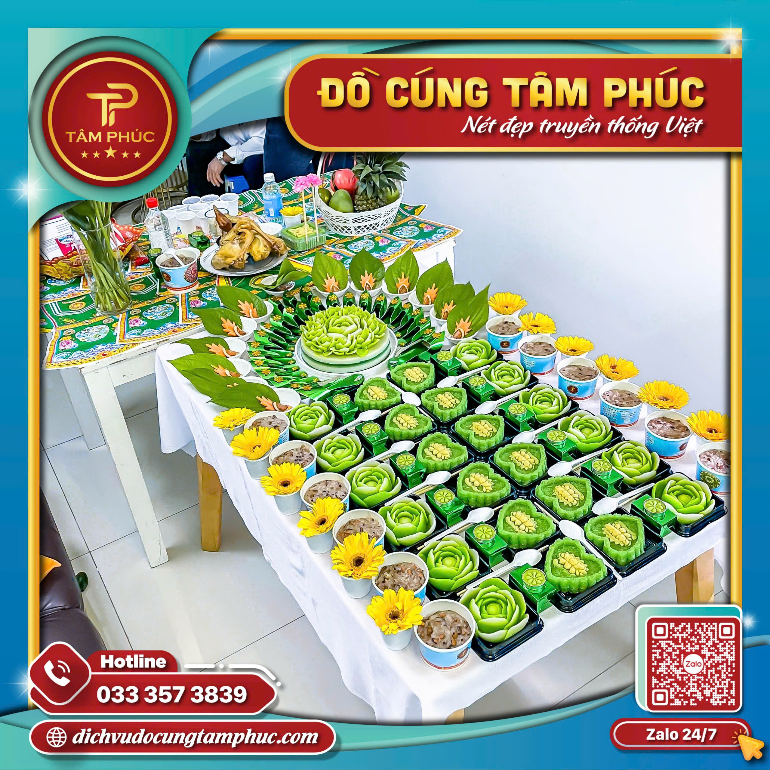 Không gian cúng đơm lẻ cho bà bầu trang nghiêm