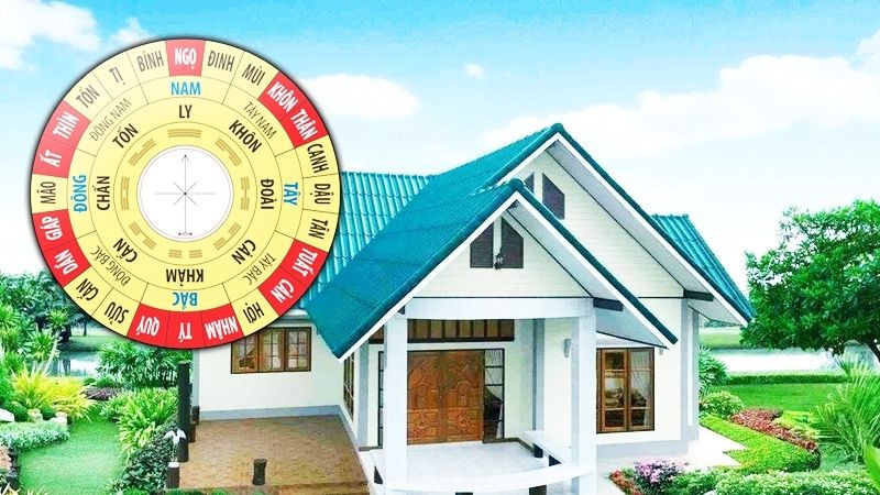 La bàn phong thủy chỉ hướng Tây Nam, Đông Bắc, Tây, Nam là các hướng tốt cho người sinh năm Mậu Thân 2028