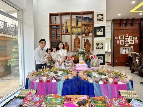Lễ cúng thôi nôi là cột mốc quan trọng của bé trai