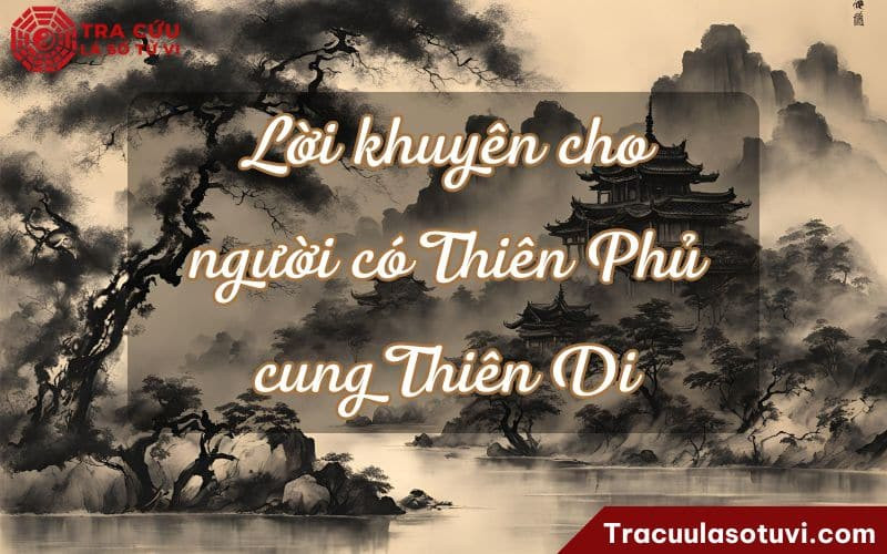 Lời khuyên cho người có Thiên Phủ cung Thiên Di để hóa giải vận hạn