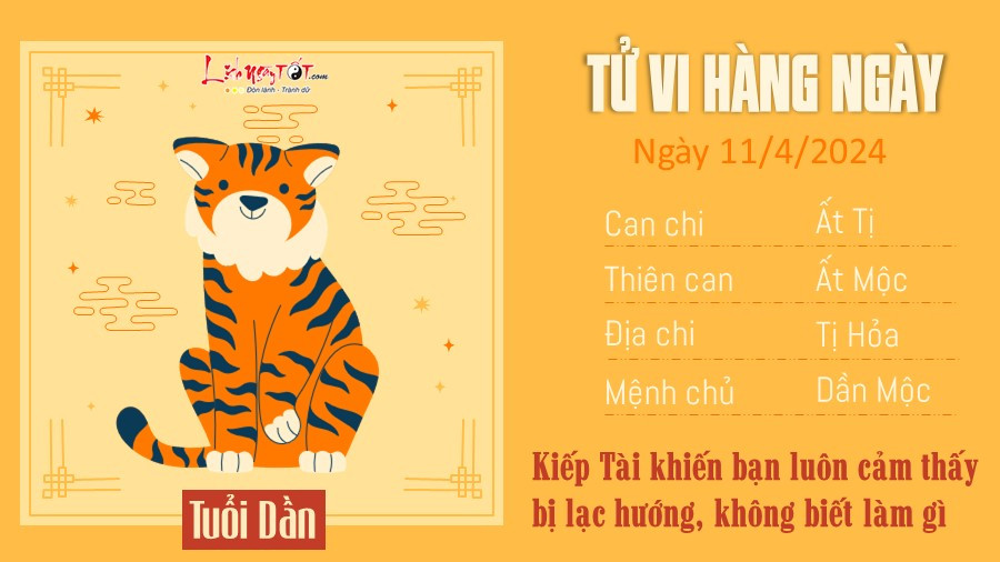Luận giải tử vi tuổi Dần ngày 11 tháng 04, cơ hội và thách thức.