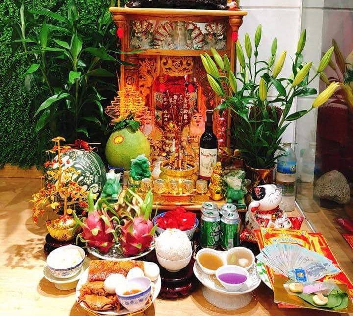 Mâm cúng Thần Tài – Thổ Địa