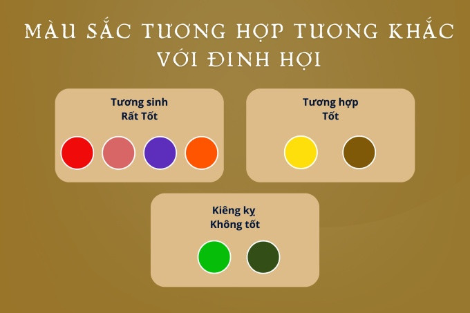 Màu sắc tương hợp và tương khắc dành cho nữ Đinh Hợi 2007