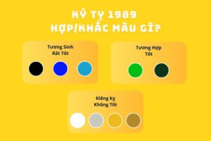 Màu sắc tương hợp và tương khắc với mệnh Mộc 1989
