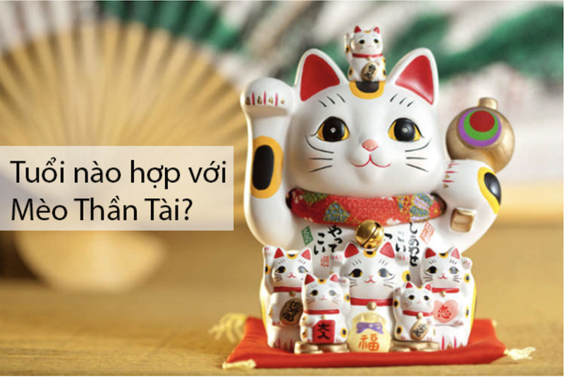 Mèo Thần Tài với biểu tượng may mắn, hợp mệnh mang lại tài lộc dồi dào.