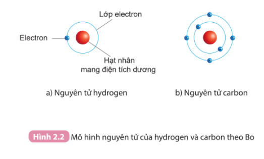 Mô hình nguyên tử Carbon, minh họa cấu trúc electron và hạt nhân, giải thích một đơn vị khối lượng nguyên tử (1 amu) theo định nghĩa có giá trị bằng 1/12 khối lượng của nó.